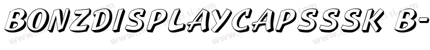 BonzDisplayCapsSSK B字体转换